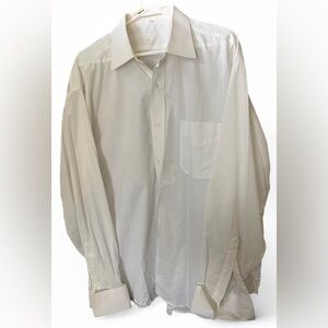 Alexandre London White Long Sleeve Button Up Shirt 17 1/2